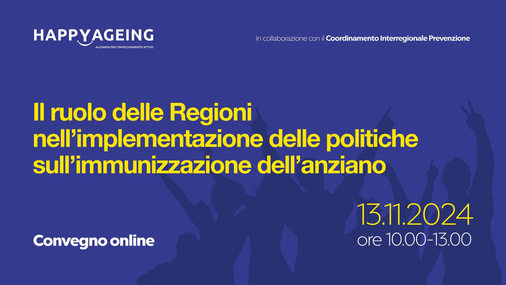 Il ruolo delle Regioni nell'implementazione delle politiche sull'immunizzazione dell'anziano | 13 novembre 202